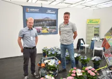Ludwig Eberspächer and Carsten Strasser of Hauert, demonstrating the mobile robots of Harvest Automation they distribute. They are currently also working on a fertilizer dispenser on the robot.